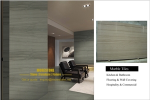 Athens Wooden Marble Wall and Flooring Tiles, China Grey Marble