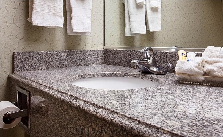 Granite Grey Sardo Bathroom Vanitytop for Best Western Hotel China Bianco Sardo