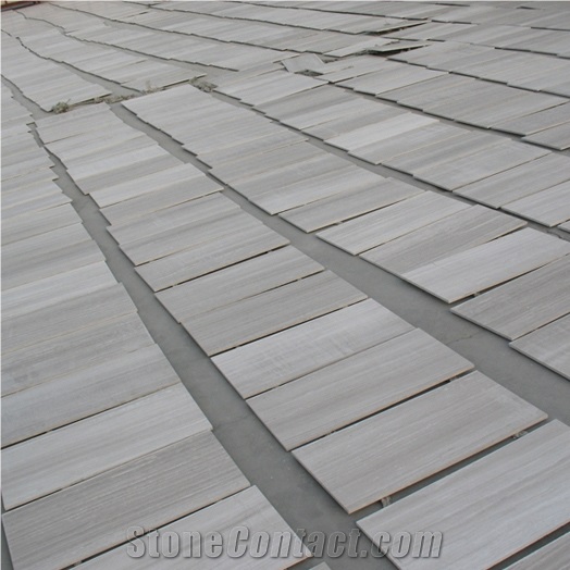 Wood Vein Light Marble Tiles & Slab Grey Wood Grain Marble