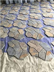 Slate Paving Stone / Floor Covering / Exterior Pattern /Courtyard Road Pavers /Driveway Paving Stone