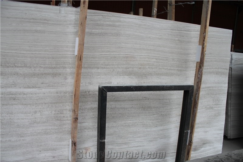 Grey Wood Marble Slab