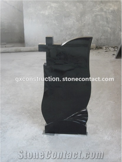 China Black Granite Cross Tombstone/Various Granite Tombstone/Gravestone/Headstone/Momument
