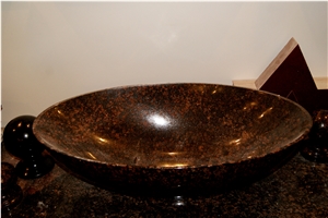Brown Granite Round Basins, Wash Basins, Sinks & Basins