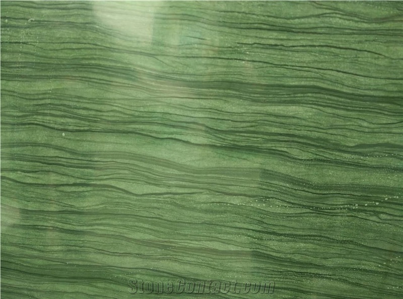 Green Wood Vein Marble Natural Stone Tile & Slab, China Green Marble