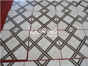 Magic Tile Beige Laminated Marble Tile & Slab for Wall Floor