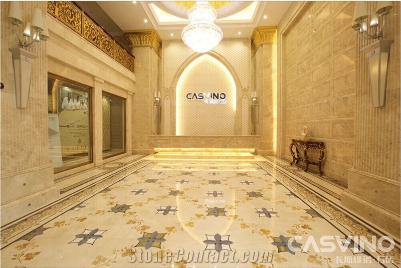 Magic Tile Cm66-88 Laminated Marble Panel for Flooring Covering