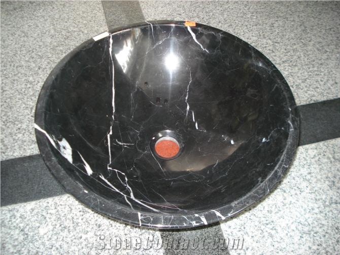 China Black Marble Sinks & Basins, Marble Round Sinks & Basins