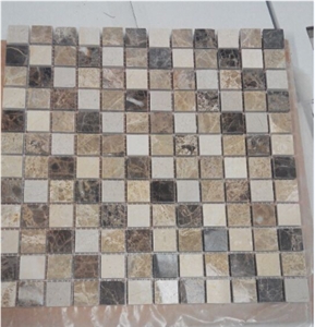 Marble Mosaic, Mosaic Pattern, Wall Mosiac, Quare Mosaic,Polished Marble Mosaic，Indoor Decoration Mosaic, Wall Mosaic, Floor Mosaic