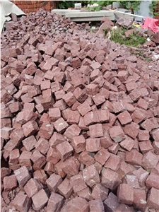 Porphyry Red Granite Cube Stone, China Red Cube Stone, Cheap Cube Stone
