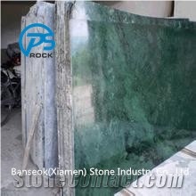 India Green Marble Slabs & Tiles,Big Flower Green Marble