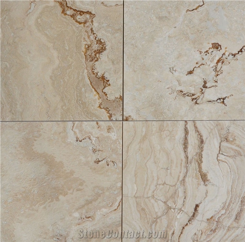 Travertine Ivory Daylight Prima, Honed and Filled