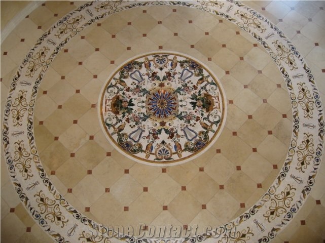 Jerusalem Halila Beige Limestone Floor Tiles, Patterns