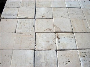Trani Biancone Tumbled Paving Tiles