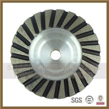 Turbo Row Diamond Cup Wheel for Stone Concrete Grinding