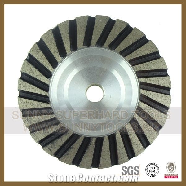 Turbo Single Double Row Diamond Cup Wheel for Stone Concrete Grinding