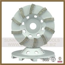 Turbo Single Double Row Diamond Cup Wheel for Stone Concrete Grinding