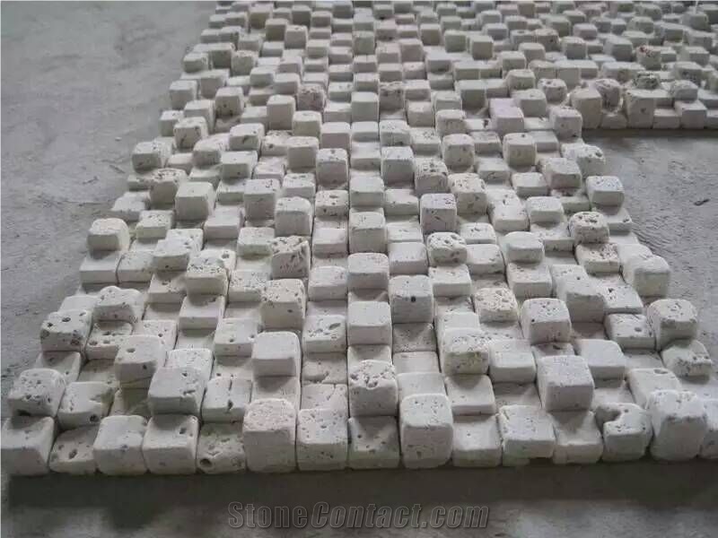 Beige Marble Mosaic for Interior Decoration