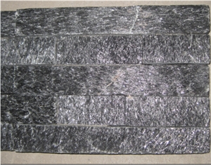 Black Quartzite Cultured Stone, Ledge Stone,Stacked Stone, Wall Cladding Tile ,Veneer Panel, Z Shape, Interlocked