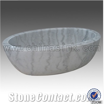 White Marble Cheap Stone Bathtubs