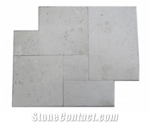 Shell Beige French Pattern Tumbled Pavers