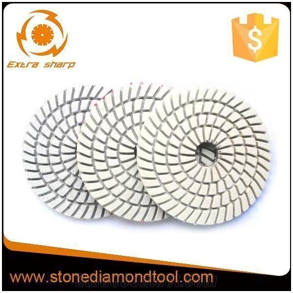 3 Step Flexible Spiral Polishing Pad with Velcro Back