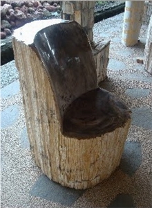 Petrified Wood Chairs, Home Decor