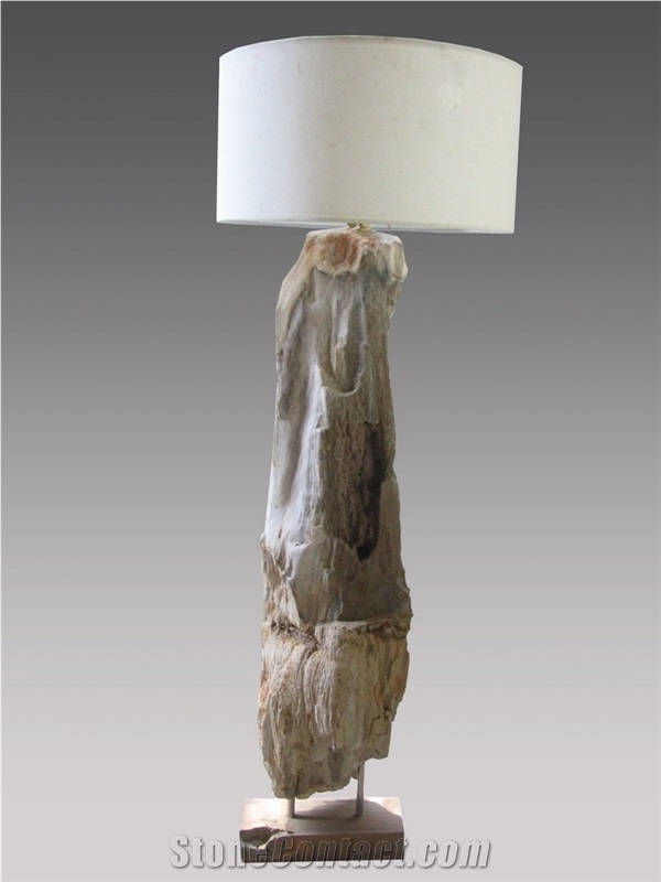 Petrified Wood Table Lamps, Lanterns