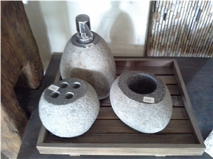River Stone Bathsets, Toothbrush Holders