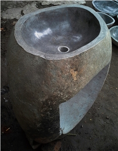 River Stone Sinks & Basins Pedestal, Grey Sinks & Basins
