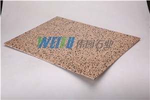Ultra Thin Natural Stone Tiles, Huangjinma Beige Granite Home Decor