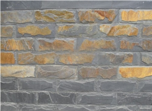 China Multicolor Slate Mushroom Stone for Wall Cladding