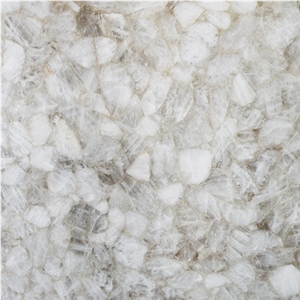White Crystal Tile & Slab Semi Precious Stone