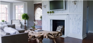 Calacatta Marble Fireplace, White Marble Fireplace