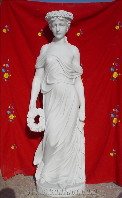 Human Sculptures, White Marble Sculptures, Garden Sculptures & Statues,Factory Price/On Sales