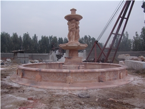 Large Outdoor Garden Water Fountain Marble Fountain,On Sales from Factory Directly