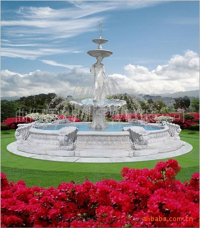 White Marble Fountain Sculpture/Handcarved Marble Outdoor Garden Water Fountain,Garden White Marble Water Fountain
