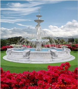 White Marble Fountain Sculpture/Handcarved Marble Outdoor Garden Water Fountain,Garden White Marble Water Fountain