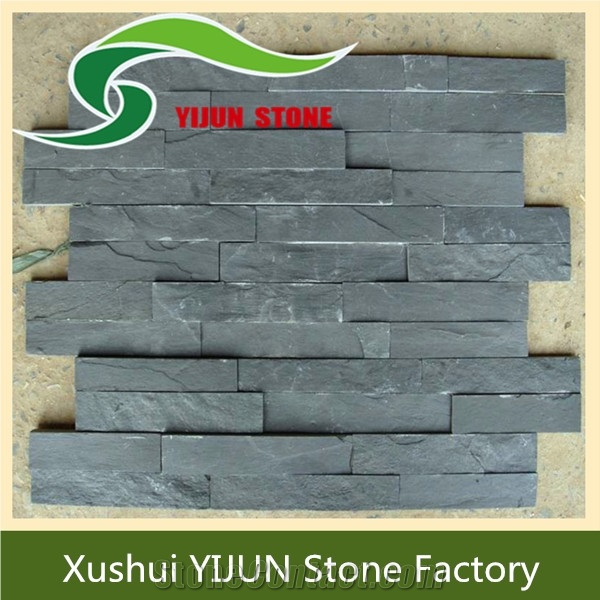 Popular Wholesale Natural Grey Slate Stacked Stone, Cultured Stone