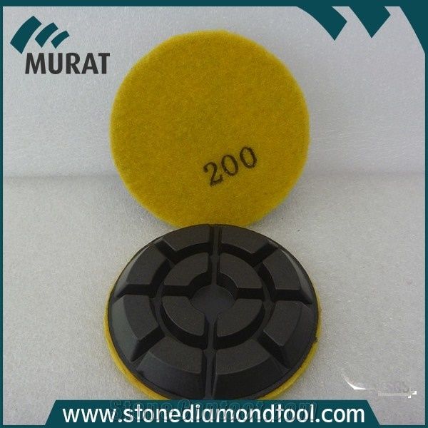 3"/80mm Resin Bond Htc Polishing Disc for Concrete, Stone Polishing