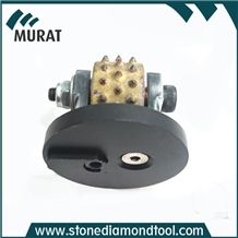 Coatings Removing Bush Hammer Roller Profile Wheel with Suppot