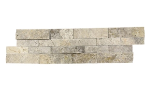 Silver Travertine Ledger Stone with Amazing Mix Of Silver, Grey and Brown Tones