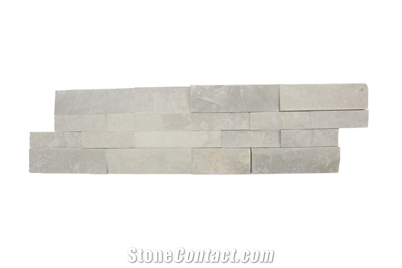 White Carrara Marble Ledger Stone with Unique White Carrara Color.