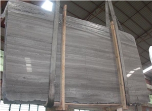 China Serpeggiante Dark Slabs, Grey Wood Grain Marble Tiles & Slabs, Floor Tiles,