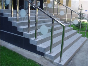Granite Siberian - Sibirskiy - Ural Gray Steps, Grey Granite Stairs & Steps