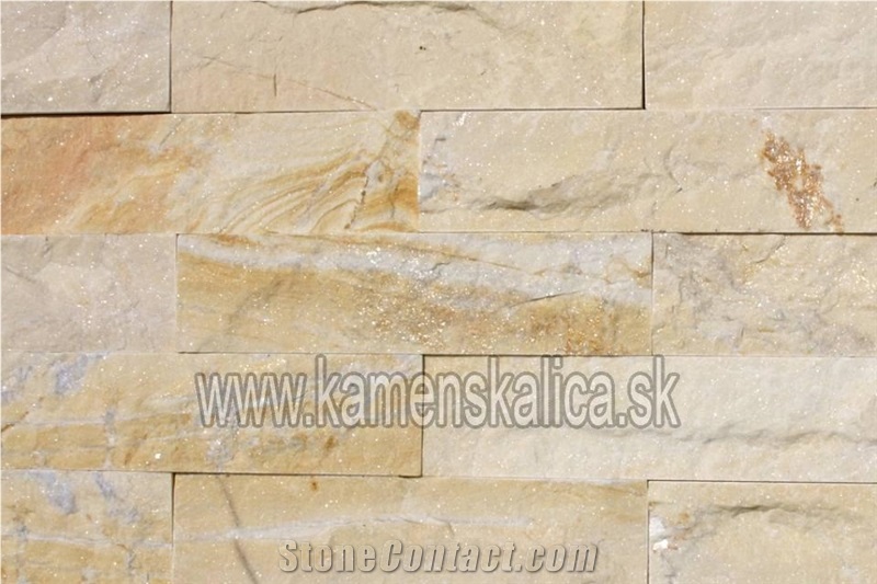 Yellow Marble Strips Wall Tiles