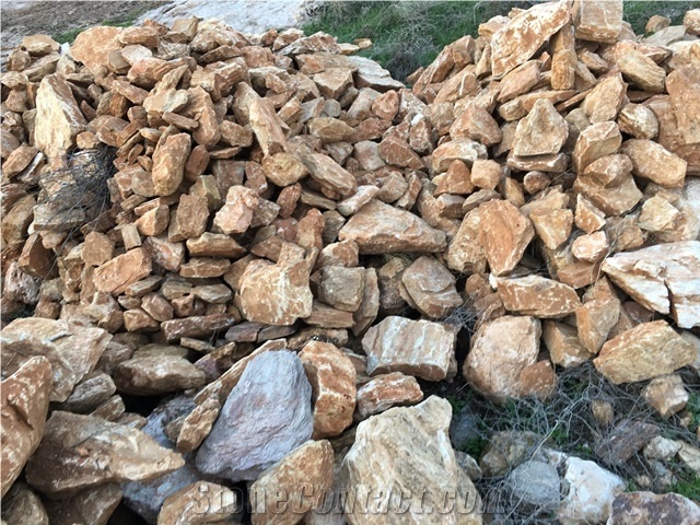 Meteora Quarry, Brown Limestone Blocks