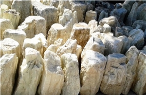 Polished Columns, Marble Monolith, Garden Rock Stone