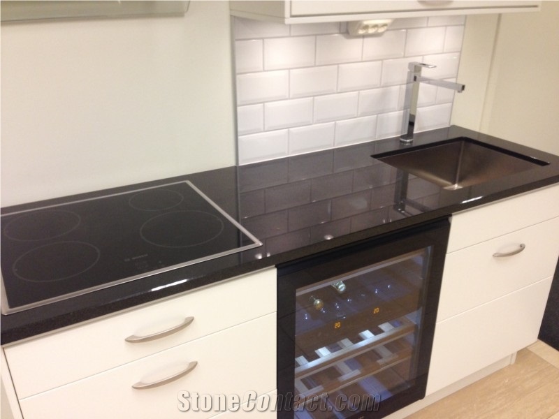 Black Labrador Granite Kitchen Countertop