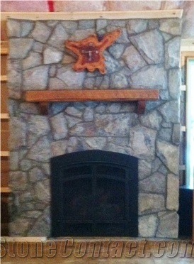 Granite Veneer Fireplace Decoration