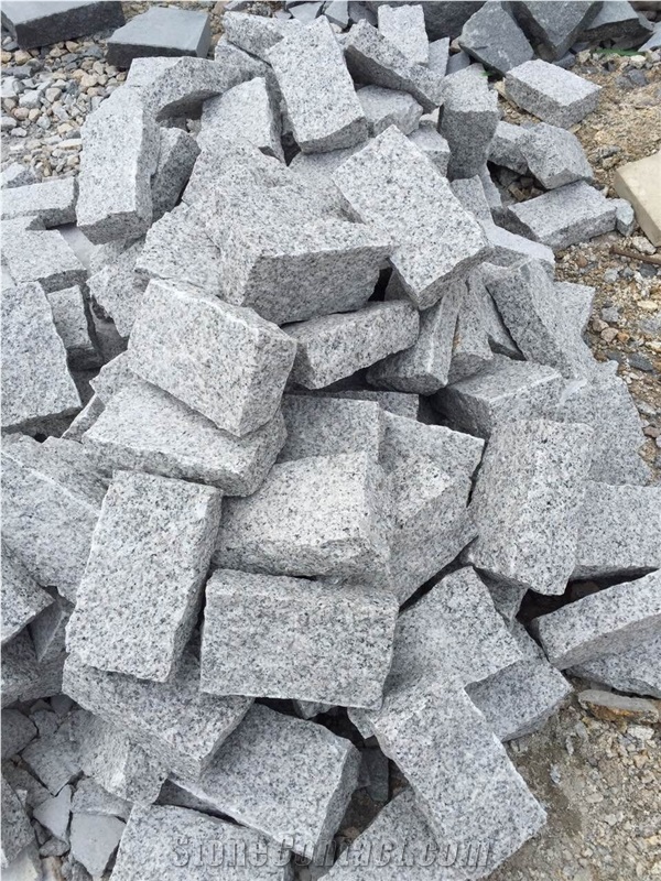 China Grey Granite Cube Stone & Paver,Cobble Stone ,Garden Stone,Paving Stone